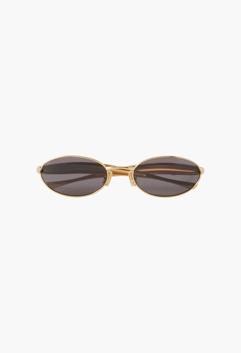 Sardine Oval-Frame Gold-Tone Sunglasses